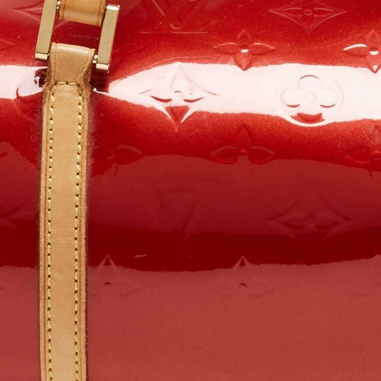 Pre Owned Louis Vuitton Pomme D’amour Monogram Vernis Papillon 30 Bag 