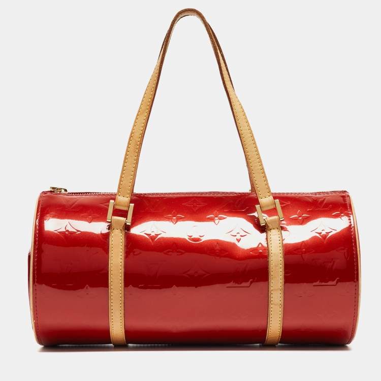 Pre Owned Louis Vuitton Pomme D’amour Monogram Vernis Papillon 30 Bag 