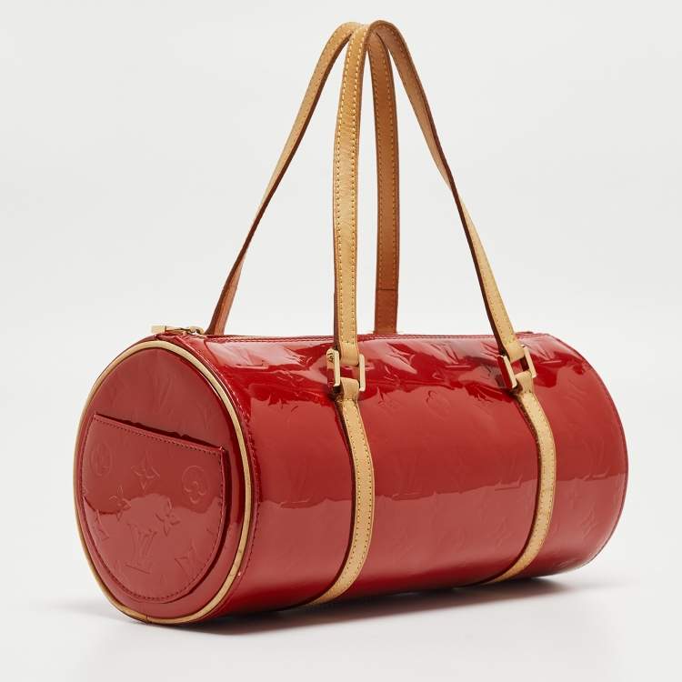 Pre Owned Louis Vuitton Pomme D’amour Monogram Vernis Papillon 30 Bag 