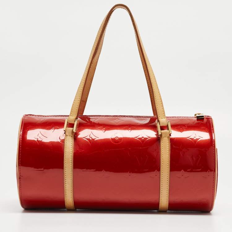 Pre Owned Louis Vuitton Pomme D’amour Monogram Vernis Papillon 30 Bag 