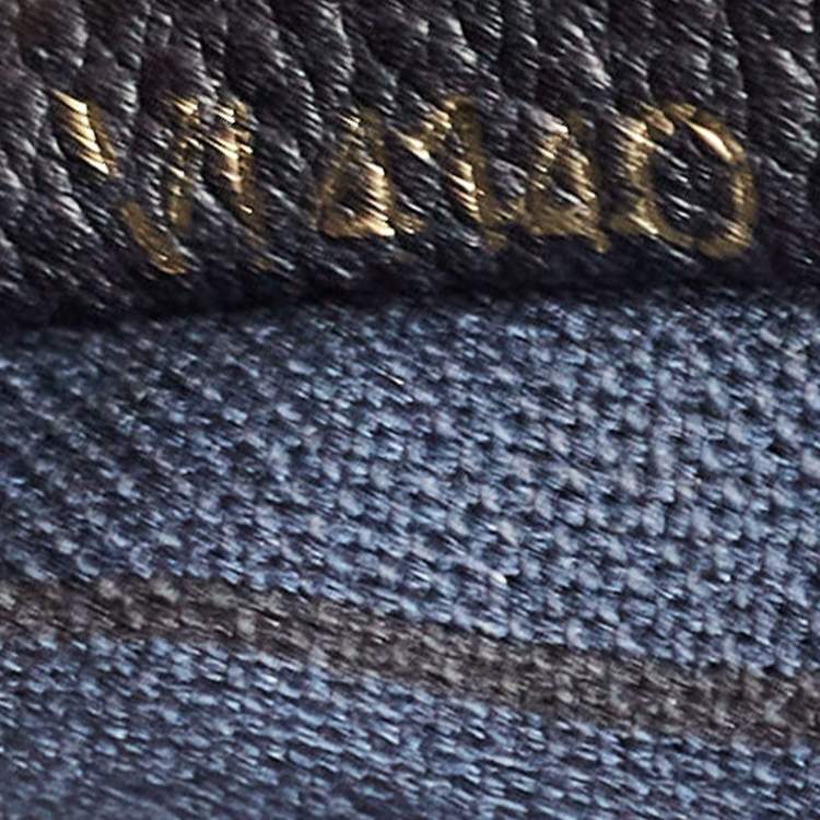 Pre Owned Louis Vuitton Blue Infini Monogram Empreinte Leather Lumineuse GM Bag