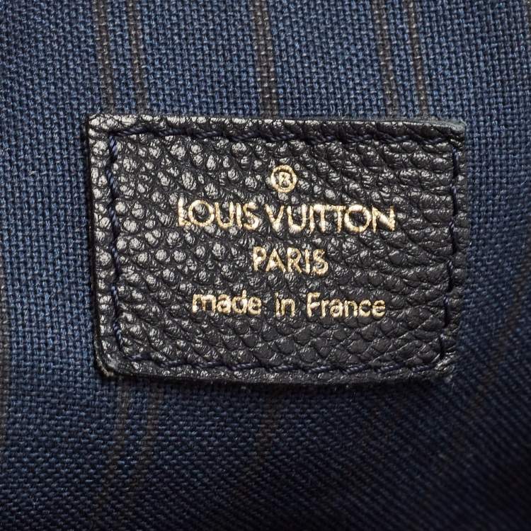 Pre Owned Louis Vuitton Blue Infini Monogram Empreinte Leather Lumineuse GM Bag