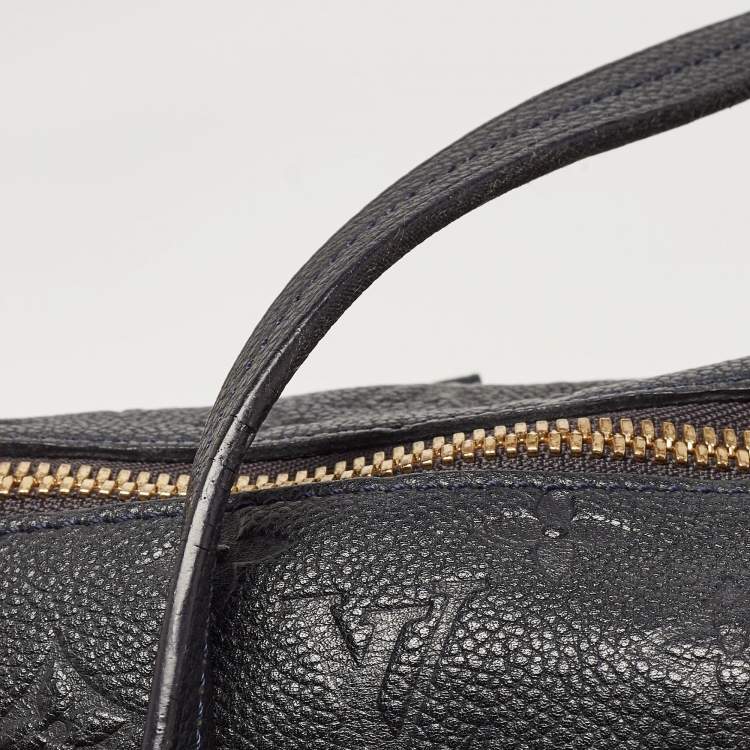 Pre Owned Louis Vuitton Blue Infini Monogram Empreinte Leather Lumineuse GM Bag