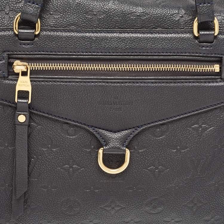 Pre Owned Louis Vuitton Blue Infini Monogram Empreinte Leather Lumineuse GM Bag