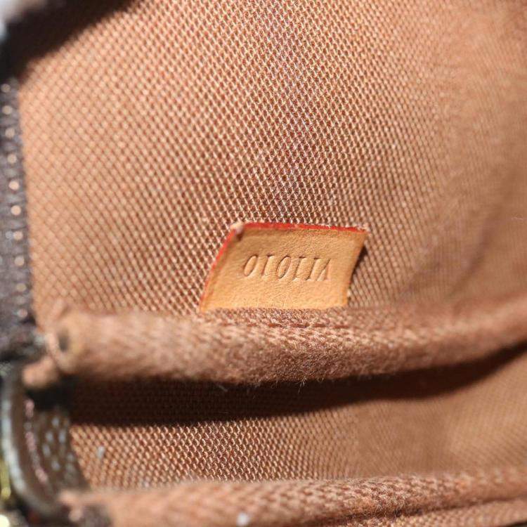 Pre Owned Louis Vuitton Brown Monogram Canvas Pochette Accessoires Clutch Bag