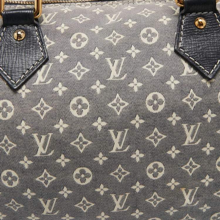Pre Owned Louis Vuitton Encre Monogram Idylle Canvas Speedy Bandouliere 30 Bag