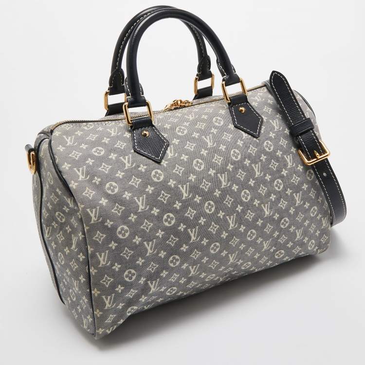 Pre Owned Louis Vuitton Encre Monogram Idylle Canvas Speedy Bandouliere 30 Bag