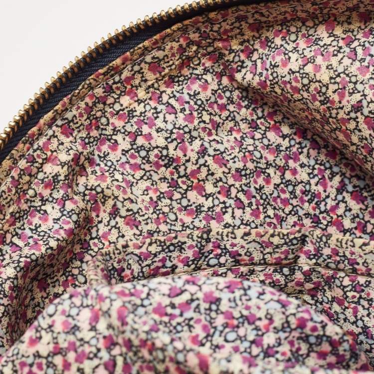 Pre Owned Louis Vuitton Blue Denim Monogram Limited Edition Patchwork Speedy Bag