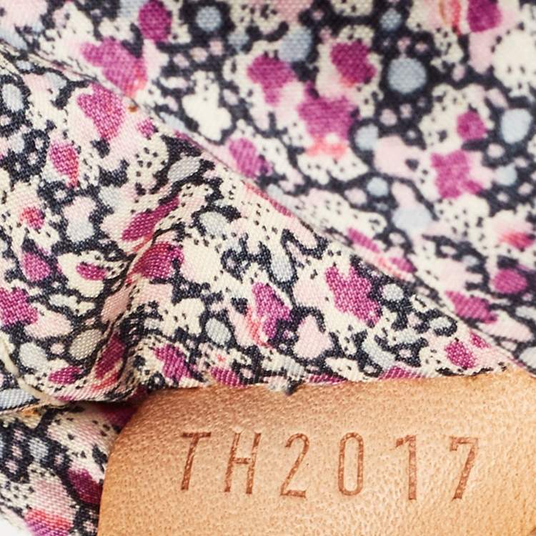 Pre Owned Louis Vuitton Blue Denim Monogram Limited Edition Patchwork Speedy Bag