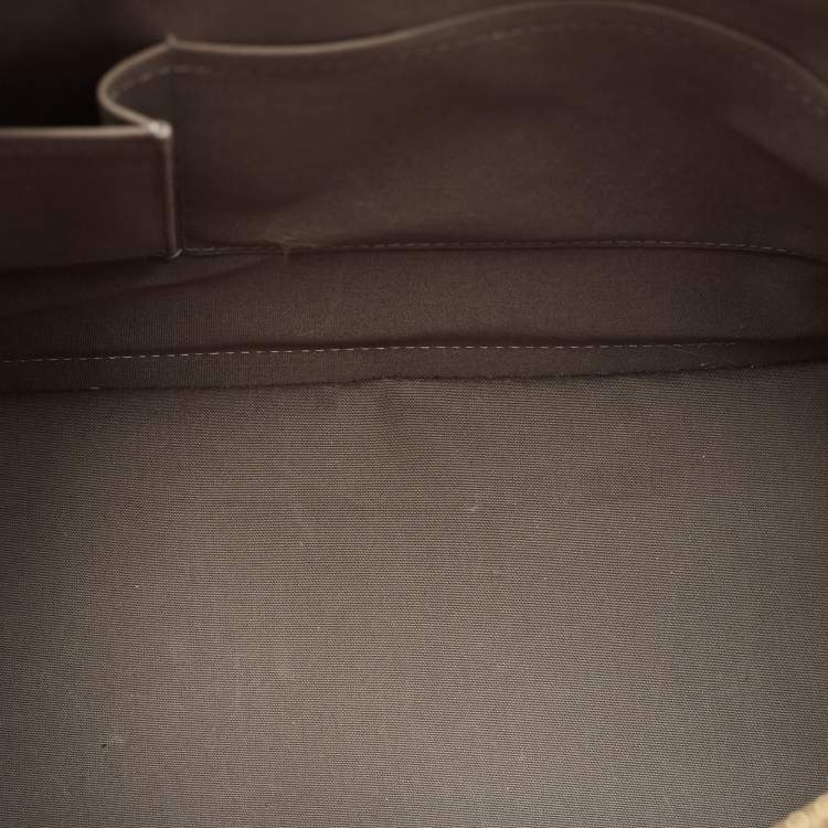 Pre Owned Louis Vuitton Vert Olive Monogram Vernis Leather Alma GM Bag