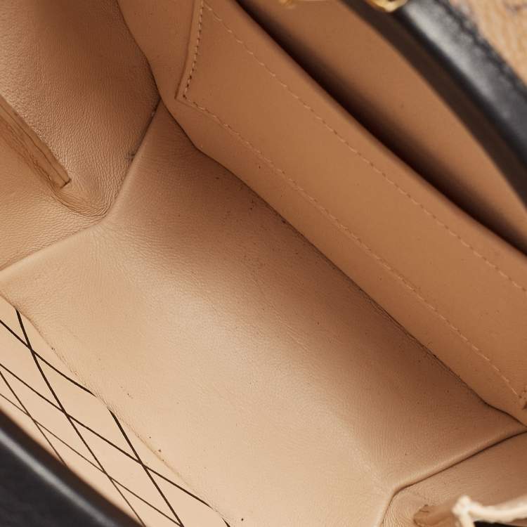 Pre Owned Louis Vuitton Monogram Reverse Canvas Petite Boite Chapeau Bag