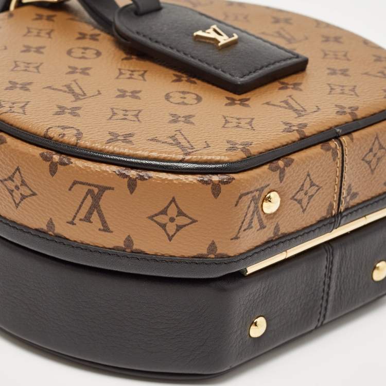 Pre Owned Louis Vuitton Monogram Reverse Canvas Petite Boite Chapeau Bag