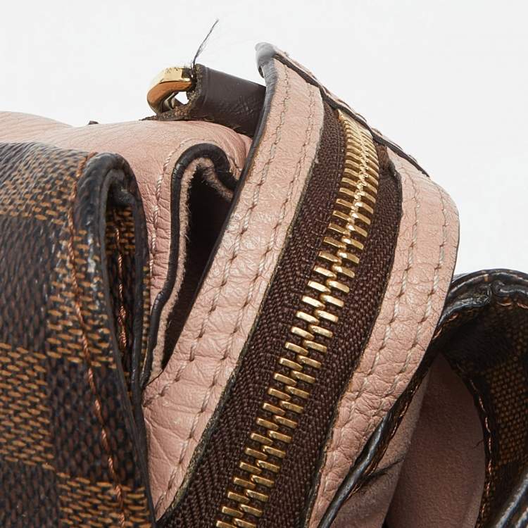 Pre Owned Louis Vuitton Damier Ebene Canvas and Leather Normandy Bag