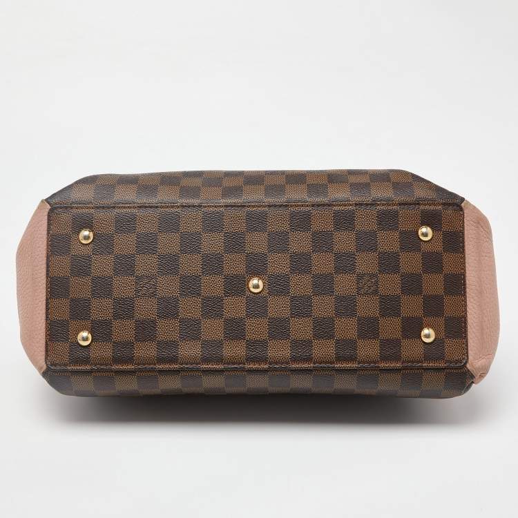 Pre Owned Louis Vuitton Damier Ebene Canvas and Leather Normandy Bag