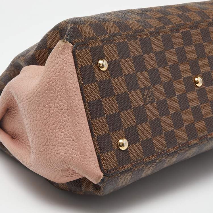 Pre Owned Louis Vuitton Damier Ebene Canvas and Leather Normandy Bag