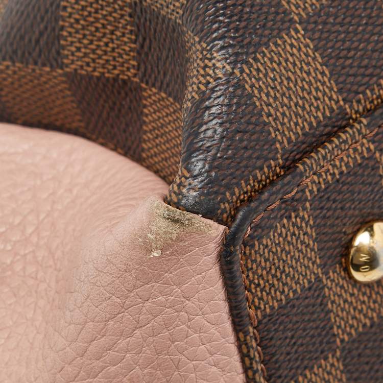Pre Owned Louis Vuitton Damier Ebene Canvas and Leather Normandy Bag