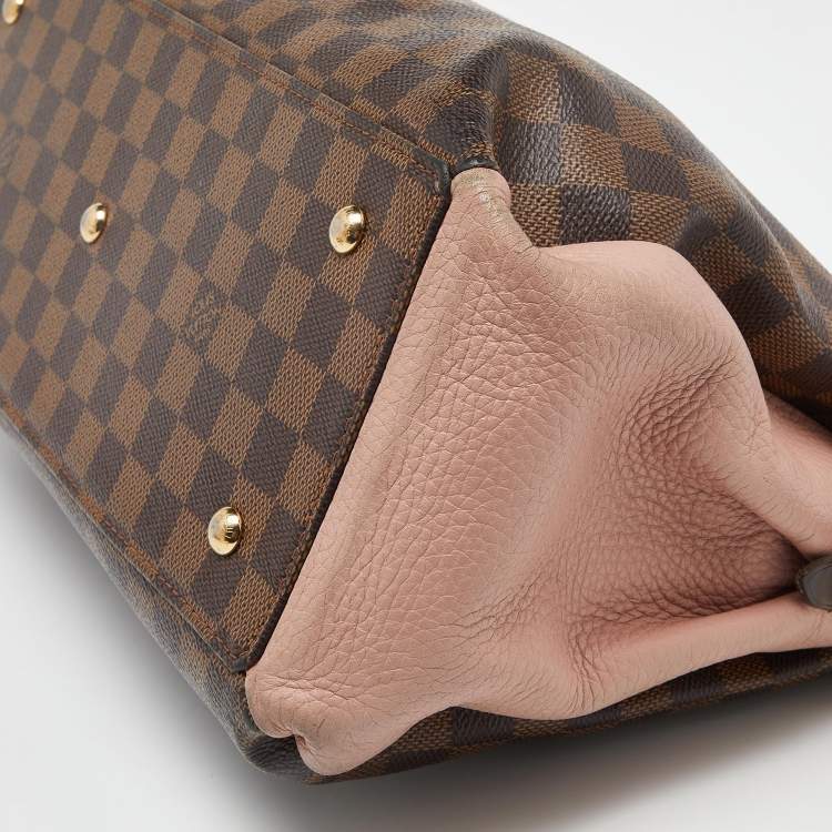 Pre Owned Louis Vuitton Damier Ebene Canvas and Leather Normandy Bag