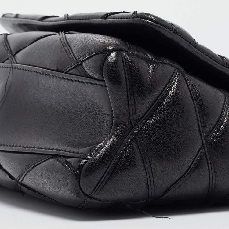 Pre Owned Louis Vuitton Black Malletage Leather GO-14 PM Bag