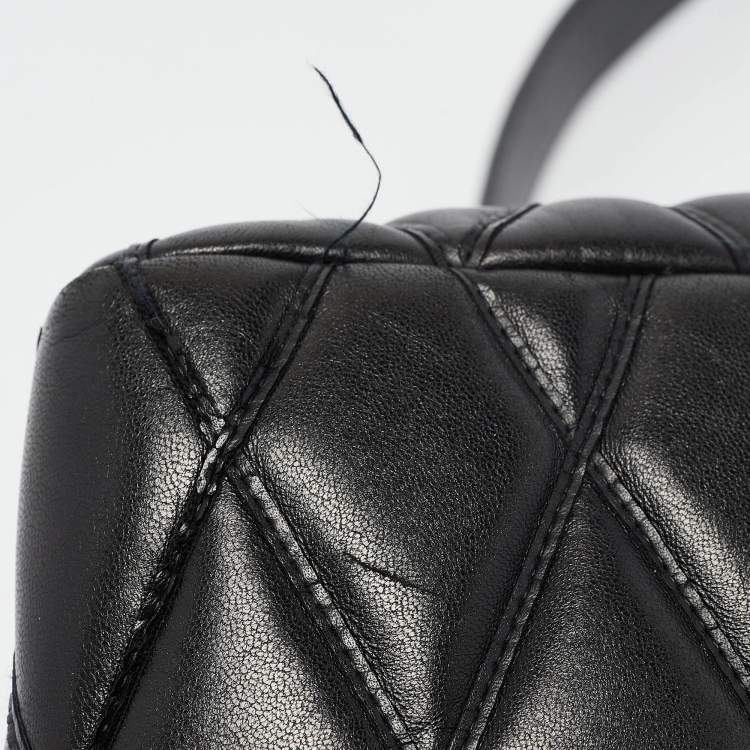 Pre Owned Louis Vuitton Black Malletage Leather GO-14 PM Bag