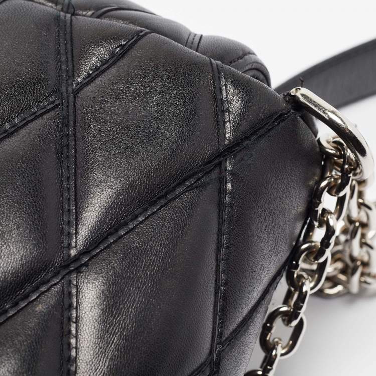 Pre Owned Louis Vuitton Black Malletage Leather GO-14 PM Bag