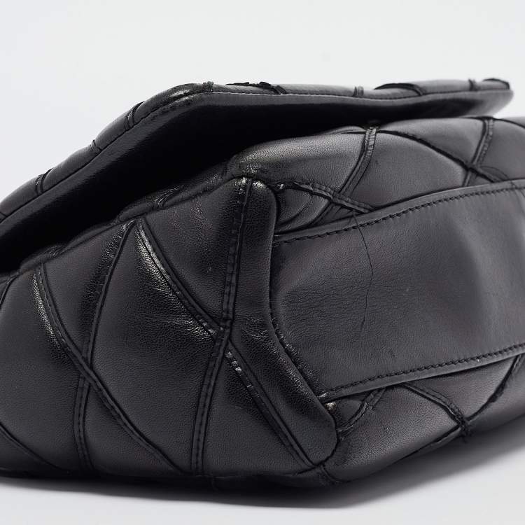 Pre Owned Louis Vuitton Black Malletage Leather GO-14 PM Bag