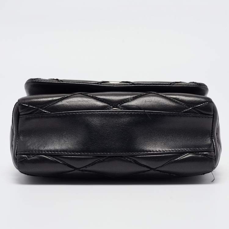 Pre Owned Louis Vuitton Black Malletage Leather GO-14 PM Bag