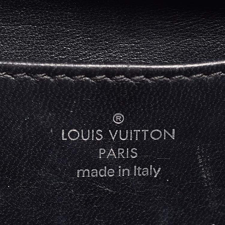 Pre Owned Louis Vuitton Black Malletage Leather GO-14 PM Bag