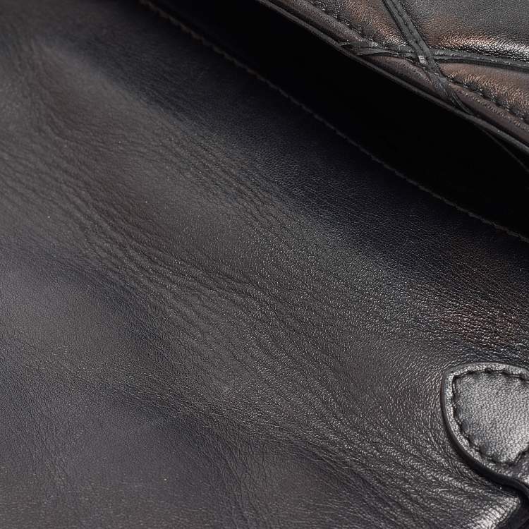 Pre Owned Louis Vuitton Black Malletage Leather GO-14 PM Bag