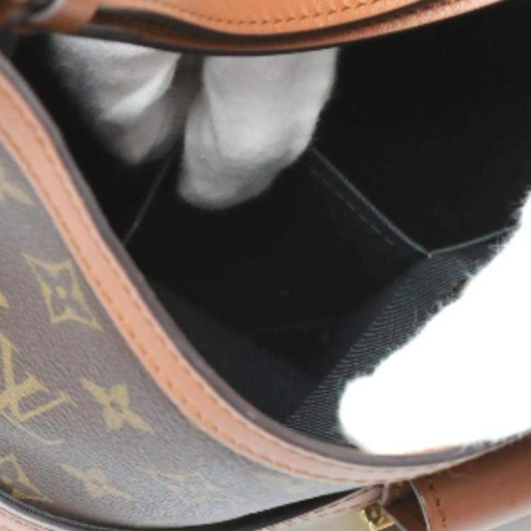 Pre Owned Louis Vuitton Monogram Reverse Hobo Dauphine MM Shoulder Bag 