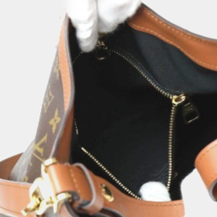 Pre Owned Louis Vuitton Monogram Reverse Hobo Dauphine MM Shoulder Bag 