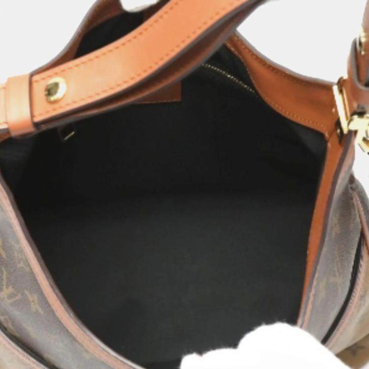 Pre Owned Louis Vuitton Monogram Reverse Hobo Dauphine MM Shoulder Bag 