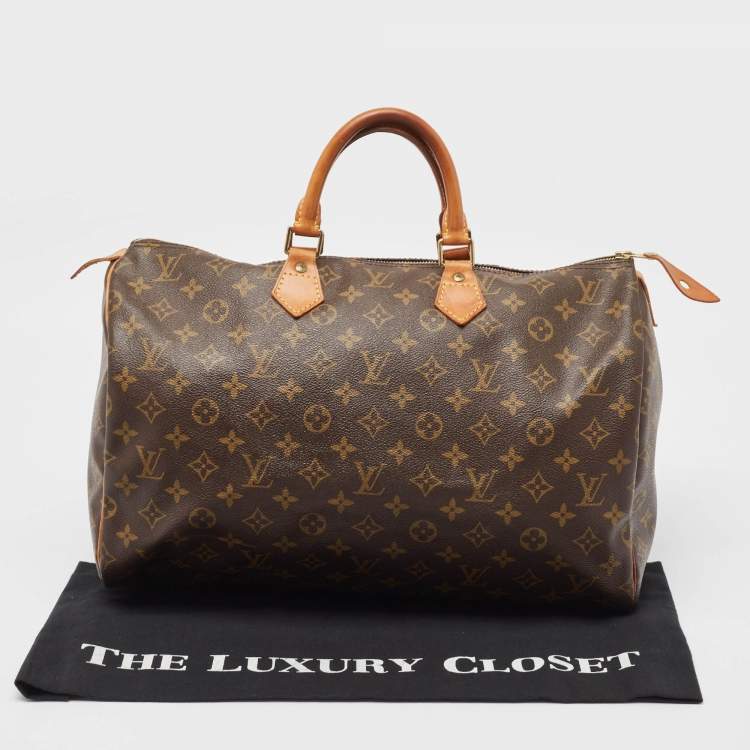 Pre Owned Louis Vuitton Louis Vuitton Monogram Canvas Speedy 40 Bag