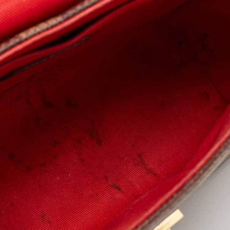 Pre Owned Louis Vuitton Damier Ebene Canvas Croisette Bag