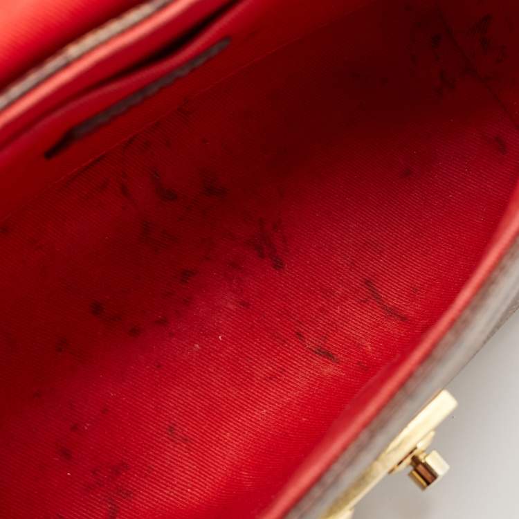 Pre Owned Louis Vuitton Damier Ebene Canvas Croisette Bag