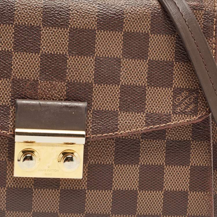 Pre Owned Louis Vuitton Damier Ebene Canvas Croisette Bag
