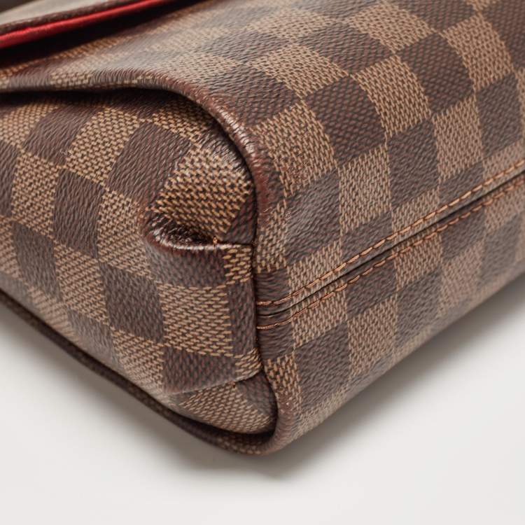 Pre Owned Louis Vuitton Damier Ebene Canvas Croisette Bag