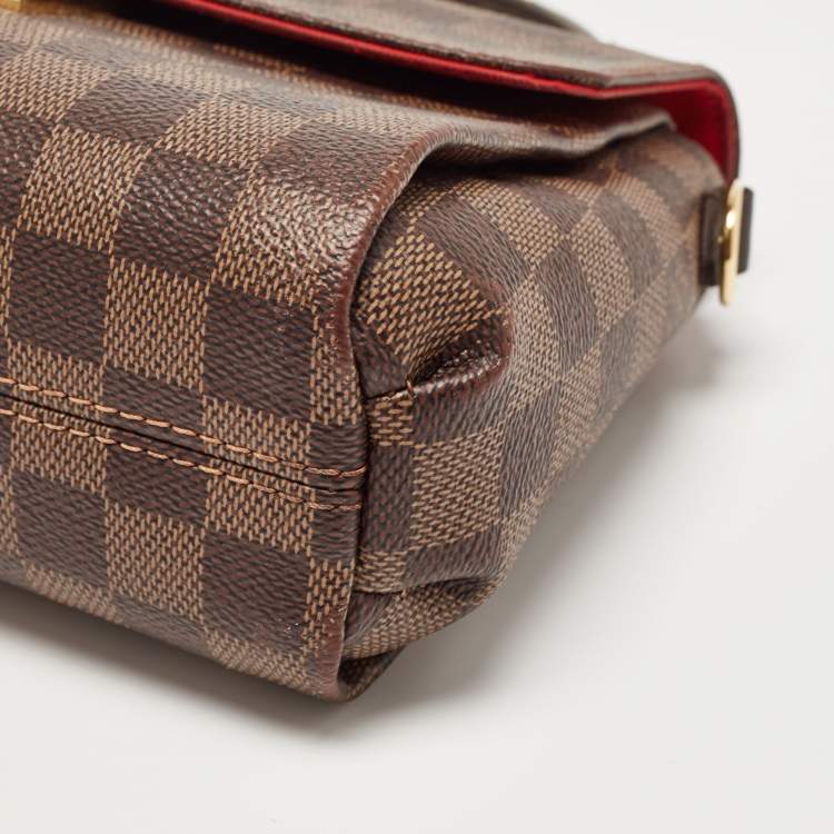 Pre Owned Louis Vuitton Damier Ebene Canvas Croisette Bag
