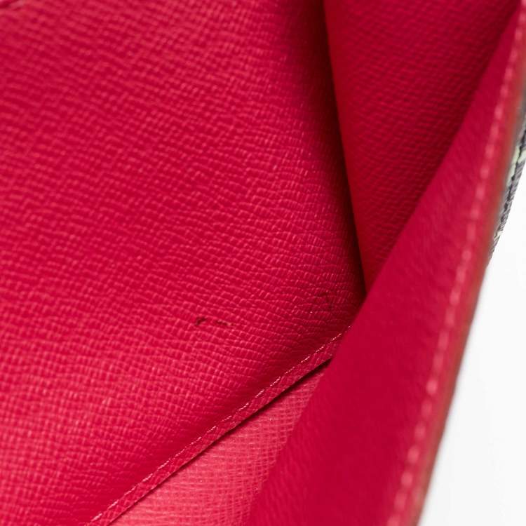 مملوكة مسبقًا Louis Vuitton Black Monogram Multicolore Sarah Noeud Wallet