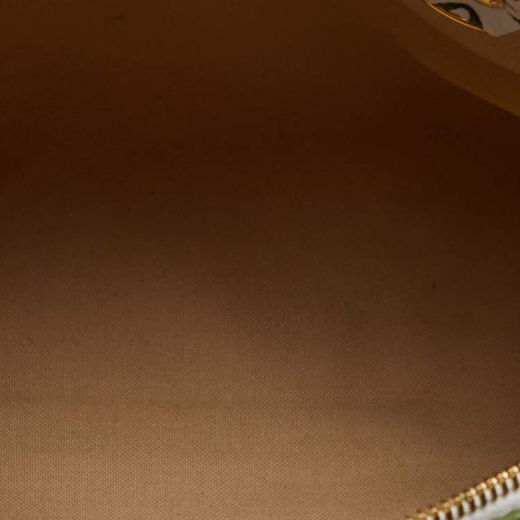 Pre Owned Louis Vuitton Kaki/Beige Monogram Giant Canvas Speedy Bandouliere 30 Bag