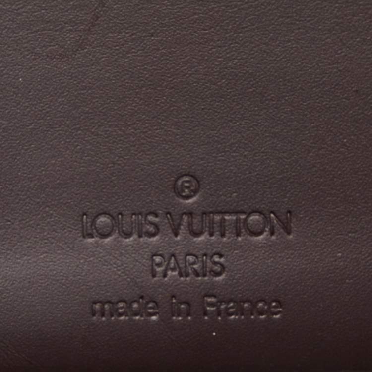 Pre Owned Louis Vuitton Amarante Monogram Vernis Leather Portefeuille Viennois Wallet