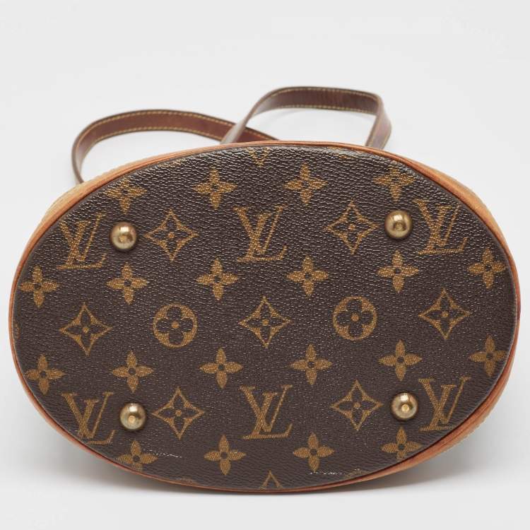 Pre Owned Louis Vuitton Monogram Canvas Petit Bucket Bag
