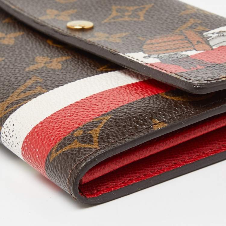 Pre Owned Louis Vuitton Monogram Canvas Limited Edition Groom Sarah Wallet