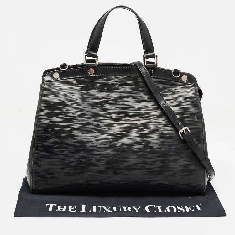 Pre Owned Louis Vuitton Black Epi Leather Brea GM Bag