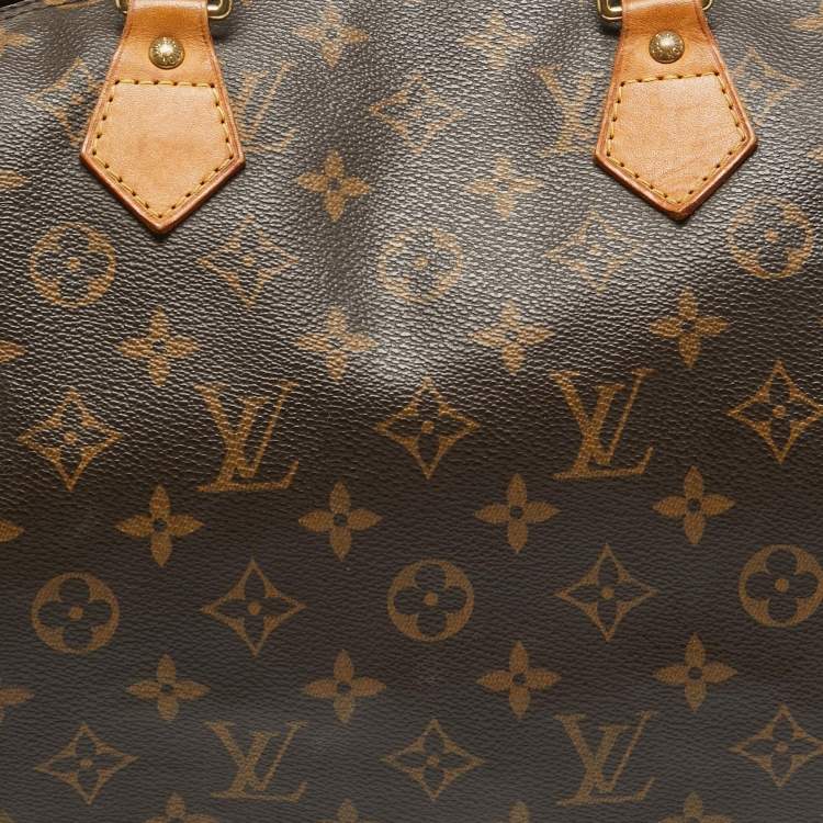 Pre Owned Louis Vuitton Monogram Canvas Speedy 35 Bag