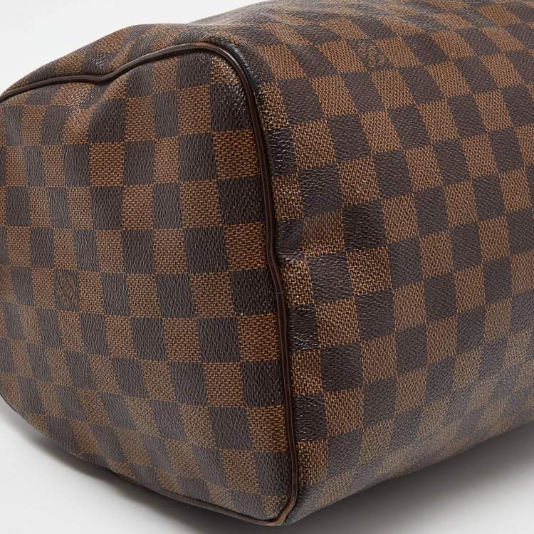 Pre Owned Louis Vuitton Damier Ebene Canvas Speedy 35 Bag