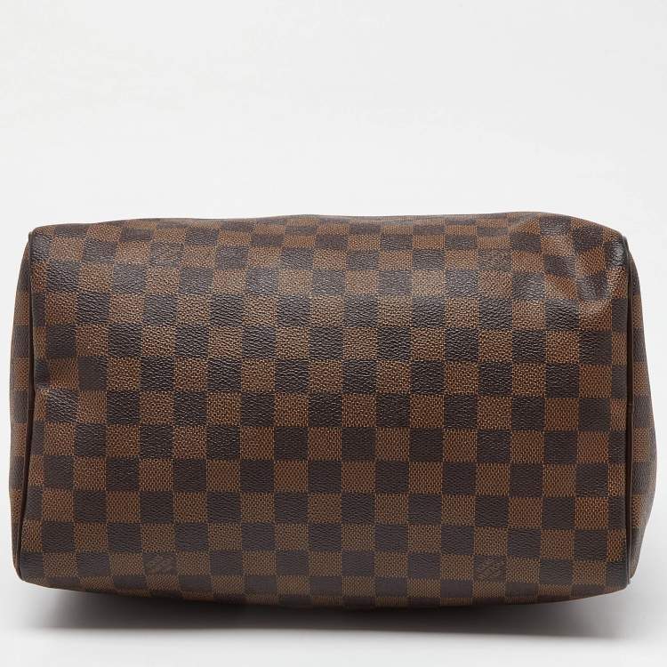 Pre Owned Louis Vuitton Damier Ebene Canvas Speedy 35 Bag