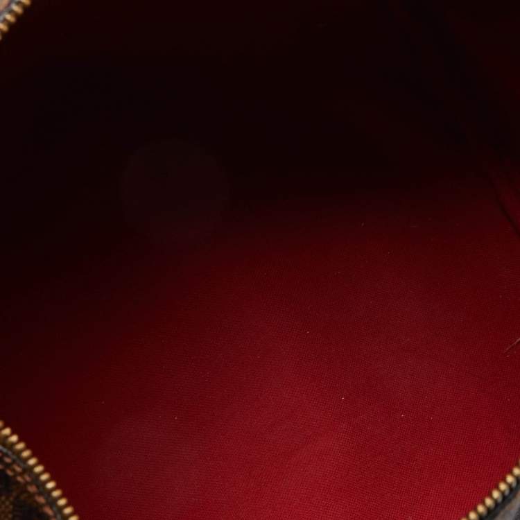 Pre Owned Louis Vuitton Damier Ebene Canvas Speedy 35 Bag
