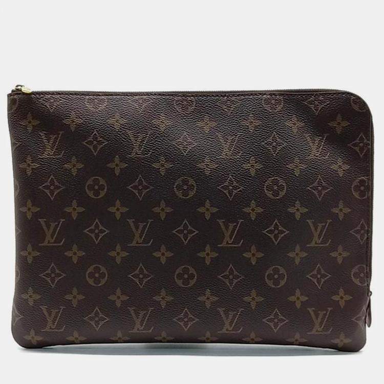 Pre Owned Louis Vuitton Brown Monogram Canvas Etui Voyage GM Pouch