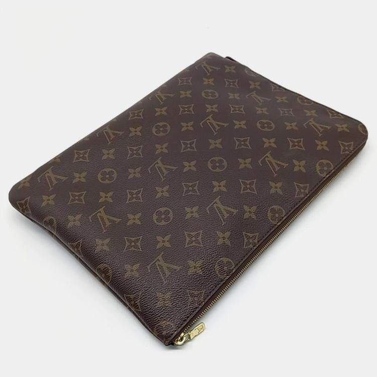 Pre Owned Louis Vuitton Brown Monogram Canvas Etui Voyage GM Pouch