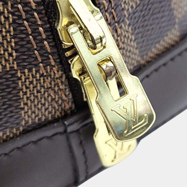 Pre Owned Louis Vuitton Damier Ebene Alma PM Satchel